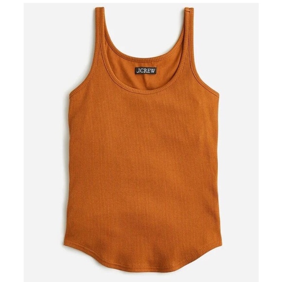 J. Crew Tops - J Crew Ribbed Tank Copper NWT [NO]